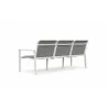 Azzurro Living Amalfi 3 Seat Sofa in White - Back Angled - Azzurro Living Amalfi 3 Seat Sofa in White - Back Angled