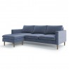Aeon Cora Reversible Fabric Sectional Blue - Aeon Cora Reversible Fabric Sectional Blue