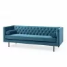 Aeon Barnaby Velvet Sofa Dusty Blue Velvet - Aeon Barnaby Velvet Sofa Dusty Blue Velvet