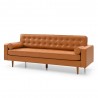 Aeon Oscar Leatherette Sofa Honey Tan Leatherette - Aeon Oscar Leatherette Sofa Honey Tan Leatherette