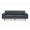 Aeon Oscar Leatherette Sofa Vintage Black Leatherette - Aeon Oscar Leatherette Sofa Vintage Black Leatherette