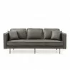 Aeon Logan Leatherette Sofa Vintage Grey Leatherette - Aeon Logan Leatherette Sofa Vintage Grey Leatherette