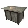 AZ Patio Heaters Rectangular Bar Height Tile Top Fire Pit with Wind Screen - Lifestyle - AZ Patio Heaters Rectangular Bar Height Tile Top Fire Pit with Wind Screen - Lifestyle