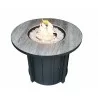 AZ Patio Heaters Faux Wood Tile Top Fire Pit - Lifestyle - AZ Patio Heaters Faux Wood Tile Top Fire Pit - Lifestyle