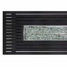 AZ Patio Heaters Outdoor Rectangle Fire Pit in Black Mocha with Wind Screen - Detail