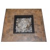 AZ Patio Heaters Square Tile Top Firepit - Closeup View