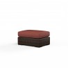 Montecito Ottoman in Canvas Henna w/ Self Welt - Front Side Angle