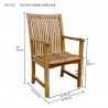 Anderson Teak Chicago Armchair dimension - Anderson Teak Chicago Armchair dimension
