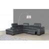 J&M Agata Premium Leather Sectional  LHFC