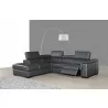 J&M Agata Premium Leather Sectional  LHFC - J&M Agata Premium Leather Sectional  LHFC