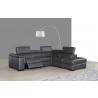 J&M Agata Premium Leather Sectional RHFC