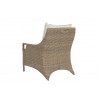 Sunset West Ibiza Club Chair in Cast Silver, No Welt - Back Side Angle
