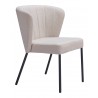 Aimee Dining Chair in Beige- front view 2