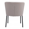 Aimee Dining Chair in Beige- back view 2