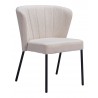Aimee Dining Chair in Beige- front view 3