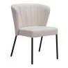 Aimee Dining Chair in Beige- front view 3 - Aimee Dining Chair in Beige- front view 3