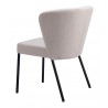 Aimee Dining Chair in Beige- back view 1