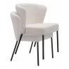 Aimee Dining Chair in Cream- Stackable - Aimee Dining Chair in Cream- Stackable