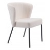Aimee Dining Chair in Cream- Side view 2