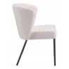 Aimee Dining Chair in Cream- Side view 1