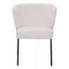 Aimee Dining Chair in Cream- front view 1