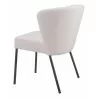 Aimee Dining Chair in Cream- back view 2 - Aimee Dining Chair in Cream- back view 2