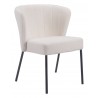 Aimee Dining Chair in Cream- Side view 3