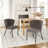 Aimee Dining Chair in Gray- Lifestyle 1 - Aimee Dining Chair in Gray- Lifestyle 1