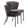 Aimee Dining Chair in Gray- stackable