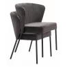 Aimee Dining Chair in Gray- stackable - Aimee Dining Chair in Gray- stackable
