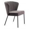 Aimee Dining Chair in Gray- side view 3