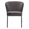 Aimee Dining Chair in Gray- front view 1