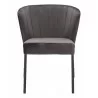 Aimee Dining Chair in Gray- front view 1 - Aimee Dining Chair in Gray- front view 1
