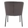 Aimee Dining Chair in Gray- back view 1 - Aimee Dining Chair in Gray- back view 1
