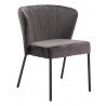 Aimee Dining Chair in Gray- side view 1