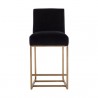 Sunpan Joyce Counter Stool Cube Black - Front Angle