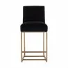 Sunpan Joyce Counter Stool Cube Black - Front Angle - Sunpan Joyce Counter Stool Cube Black - Front Angle