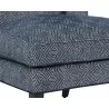 Sunpan Kenzo Lounge Chair Fuego Navy-Abbington Navy - Seat Closeup Top Angle - Sunpan Kenzo Lounge Chair Fuego Navy-Abbington Navy - Seat Closeup Top Angle