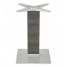 Aluminum PE Wicker Post Table Stand - AL-2500 18×6 WIC - Silver - Aluminum PE Wicker Post Table Stand - AL-2500 18×6 WIC - Silver