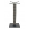 Aluminum PE Wicker Post Table Stand - AL-2500BH 18×6 WIC - Black