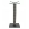 Aluminum PE Wicker Post Table Stand - AL-2500BH 18×6 WIC - Black - Aluminum PE Wicker Post Table Stand - AL-2500BH 18×6 WIC - Black