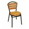 Aluminum Dining Chair - AL-308  - Black - Back - Aluminum Dining Chair - AL-308  - Black - Back