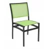 Aluminum Side Chair W/ Textile Back and Seat - Black and Key Lime - Aluminum Side Chair W/ Textile Back and Seat - Black and Key Lime