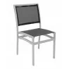 Aluminum Side Chair W/ Textile Back and Seat - Silver and Black - Aluminum Side Chair W/ Textile Back and Seat - Silver and Black