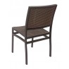 Aluminum Side Chair W/ Textile Back and Seat - AL-5625 - Black Java - Back
