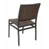 Aluminum Side Chair W/ Textile Back and Seat - AL-5625 - Black Java - Back - Aluminum Side Chair W/ Textile Back and Seat - AL-5625 - Black Java - Back