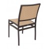 Aluminum Side Chair W/ Textile Back and Seat - AL-5625 - Natural - Back