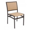 Aluminum Side Chair W/ Textile Back and Seat - AL-5625 - Natural