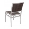 Aluminum Side Chair W/ Textile Back and Seat - AL-5625 - Silver Java - Back