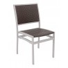 Aluminum Side Chair W/ Textile Back and Seat - AL-5625 - Silver Java